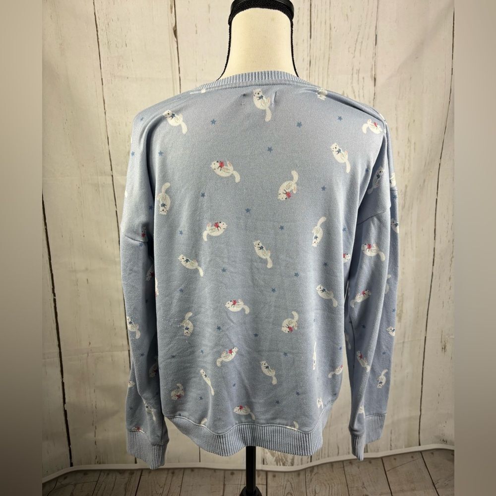 ‼️5/$25‼️ LC Lauren Conrad Intimates Pajama Sweatshirt Polar Bear - Picture 5 of 7